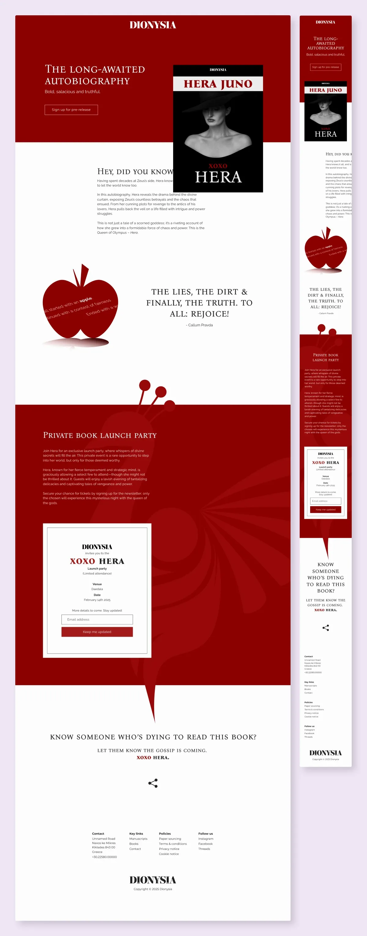 Campaign with bold red accent