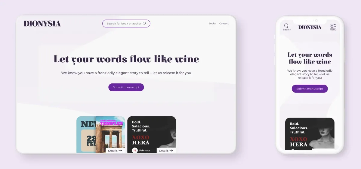 Responsive design example