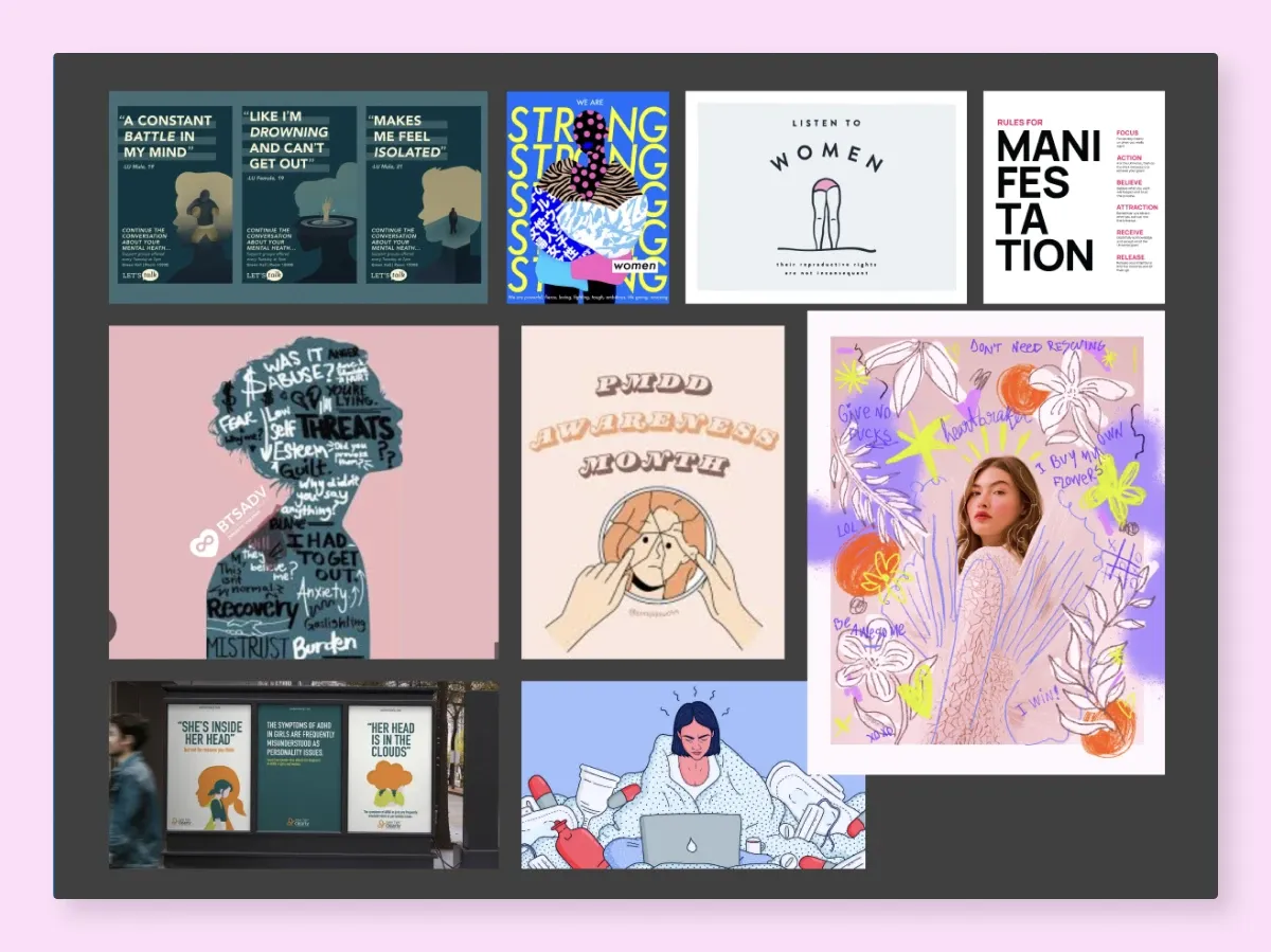 Meet PMDD moodboard